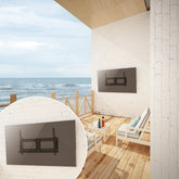 ZeboZap Wall Mount TV Bracket for 80 Inch TV – Heavy Duty Stainless Steel Outdoor TV Mount Weatherproof No Swivel TV Wall Mount – Lockable and Solid Design – Tilting TV Wall Mount